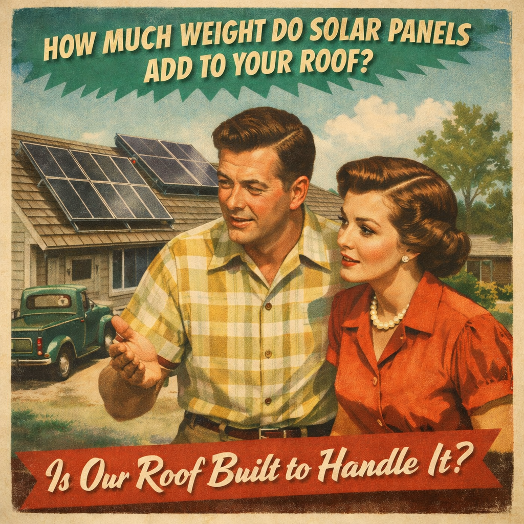 How much weight does solar add to my roof?