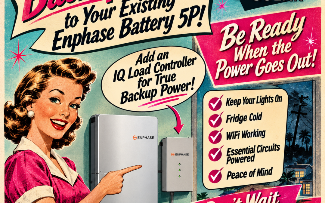 Unlock Your Enphase Battery’s Full Potential: Add Backup Power Before the Next Outage